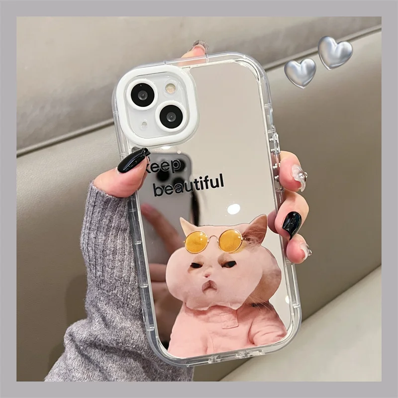 Cute animal phone case IPHONE 15 14 13 12 11 PRO MAX 7 8 PLUS X XR XS MAX Anti-drop soft edge back cover