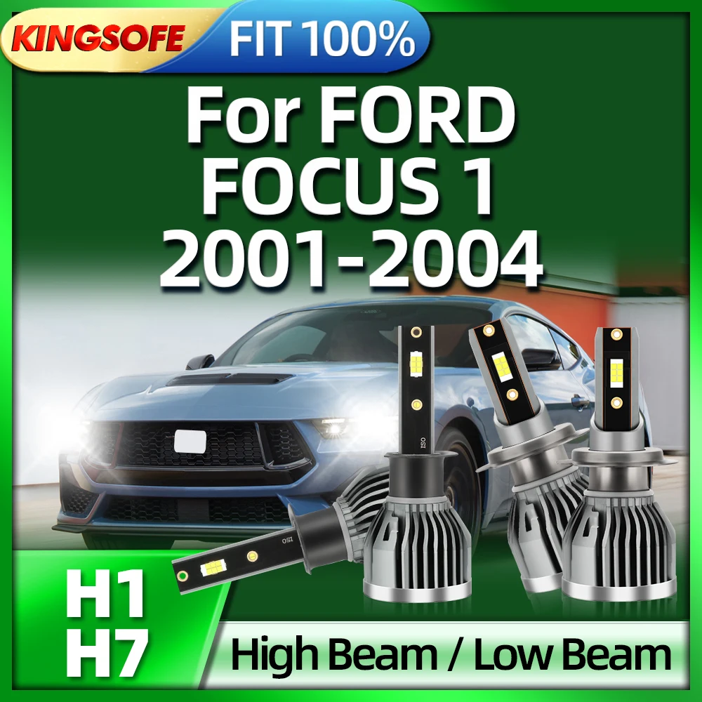 

KINGSOFE 26000LM 6000K H1 H7 LED Car Headlight Auto Bulbs 110W Headlamp For FORD FOCUS 1 2001 2002 2003 2004