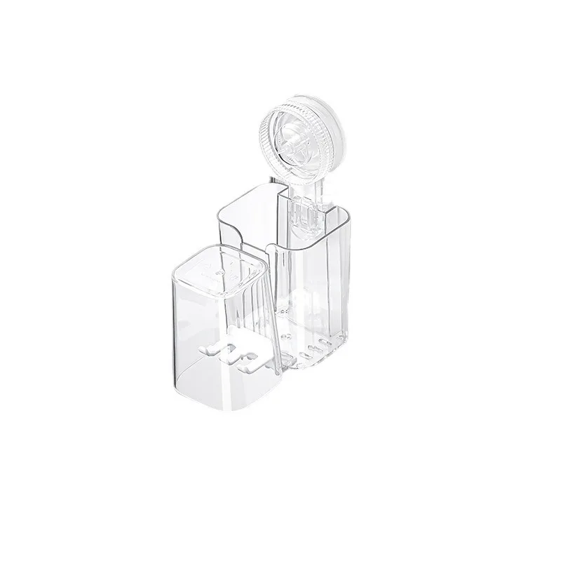 

toothbrush mouthwash cup, hanging storage cup holder, toothbrush rack, simple cream wind, wall hanging without punching holes