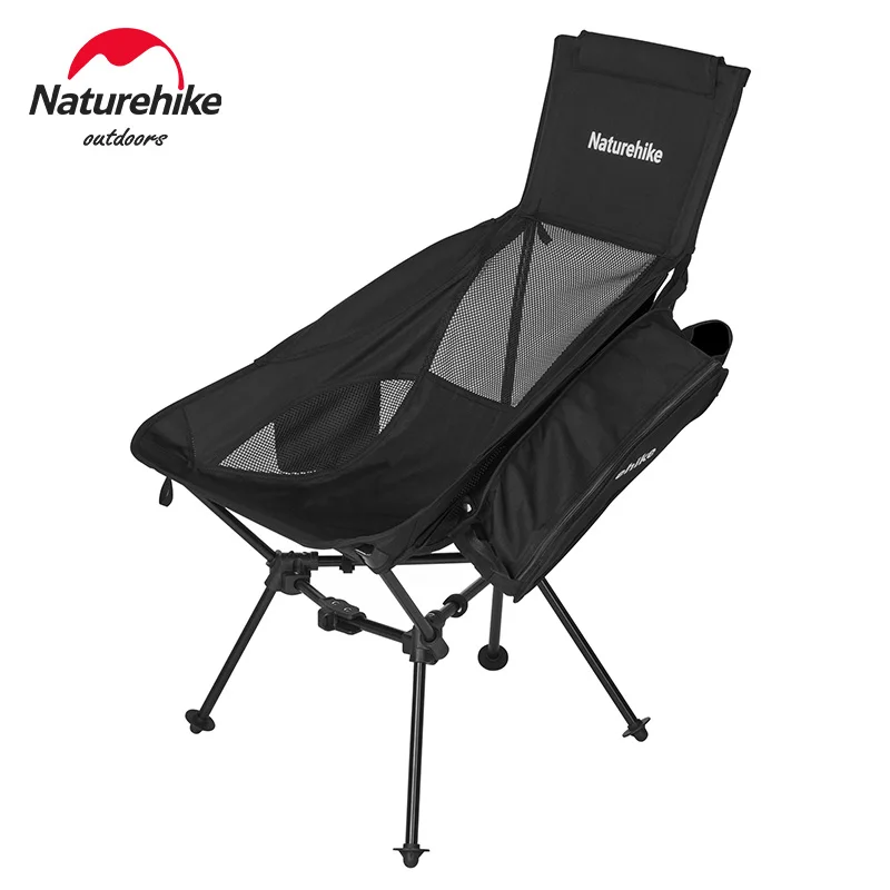 

Naturehike Lightweight Folding High Back Camping Chair Stable Portable Compact Moon Chair Hiking Travel Picnic Backrest Chair