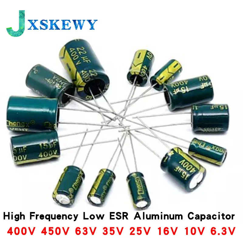 High Frequency Low ESR Electrolytic Capacitor 10000UF 1500UF 2200UF 3300UF 6800UF 400V 450V 63V 35V 25V 16V 10V 6.3V 50V100