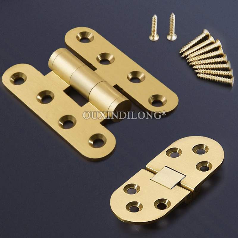 HOT 20PCS Solid Brass Butterfly Furniture Hinges Cupboard Closet Wardrobe Cabinet Door Hinges Wood Cases Folding Hinges+Screws