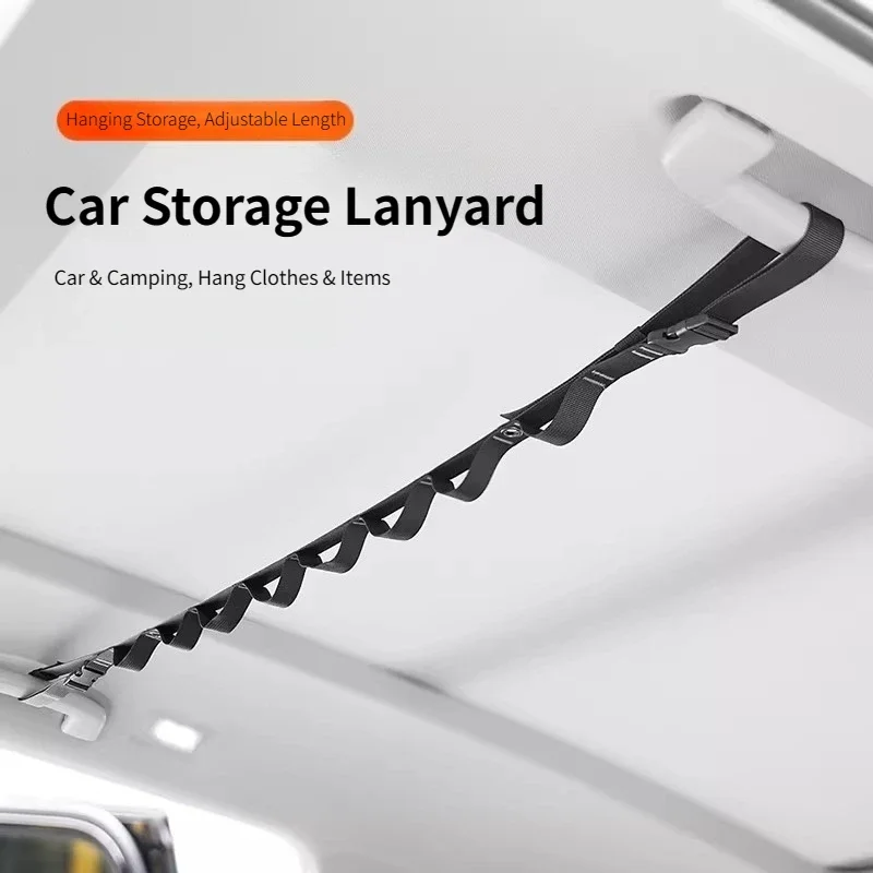 Car Clothesline Car Multi-Functional Hanging Rack for Rear Seats,Storage and Fixing Hooks,Car Interior Accessories,Car Organizer