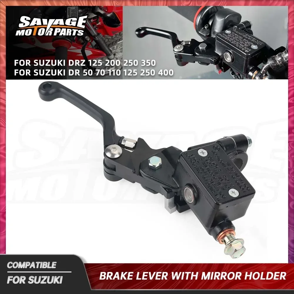 Front Brake Master Cylinder For Suzuki DR DRZ RM 50 60 65 70 80 85 100 110 125 200 250 350 400 450 Motorcycle Mirror Holder