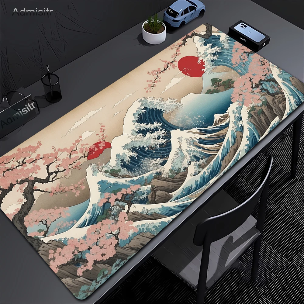 

Japan Cherry Blossom Mouse Pad XXL Laptops Gaming Deskmat Sakura Mousepad Anime Office Carpet Gamer Keyboard Computer Desks Mat
