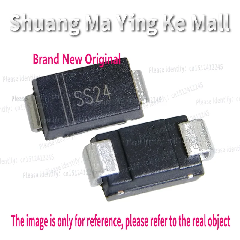 10PCS SS24 SMA Schottky Rectifier Diode 2A 40V DO214AC, JD Manufacturer New Original