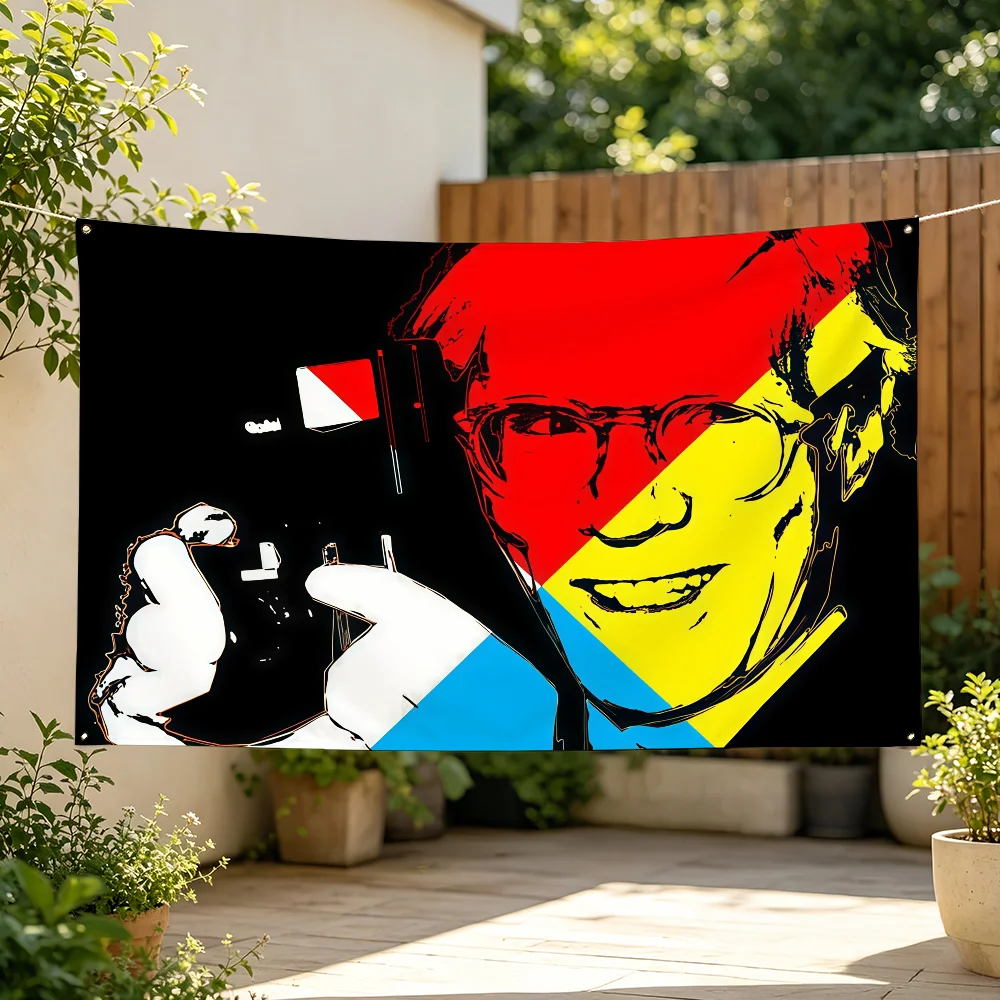A-Andy Warhol Art Flag Banner For Sports Matches Games Parade Rally Holiday Festival Backyard Balcony Club Bar Decor