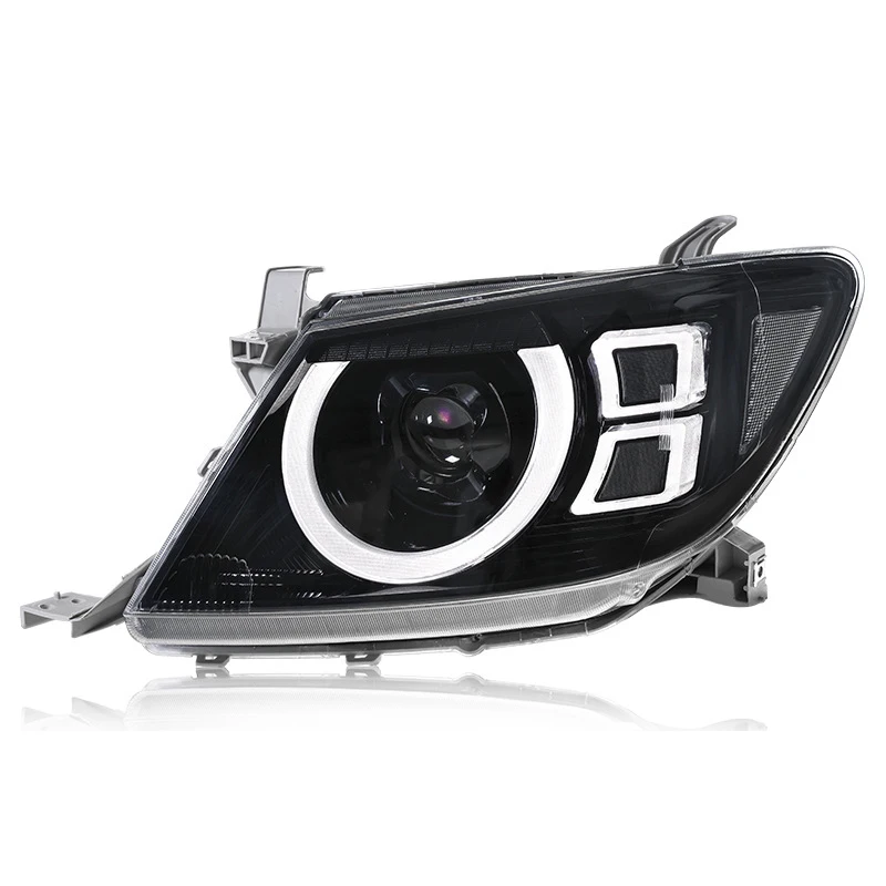 Car LED Headlights For TOYOTA HILUX VIGO 2008-2014 Defender Style Full LED Assembly Upgrade Projector Lens Accessories Kit