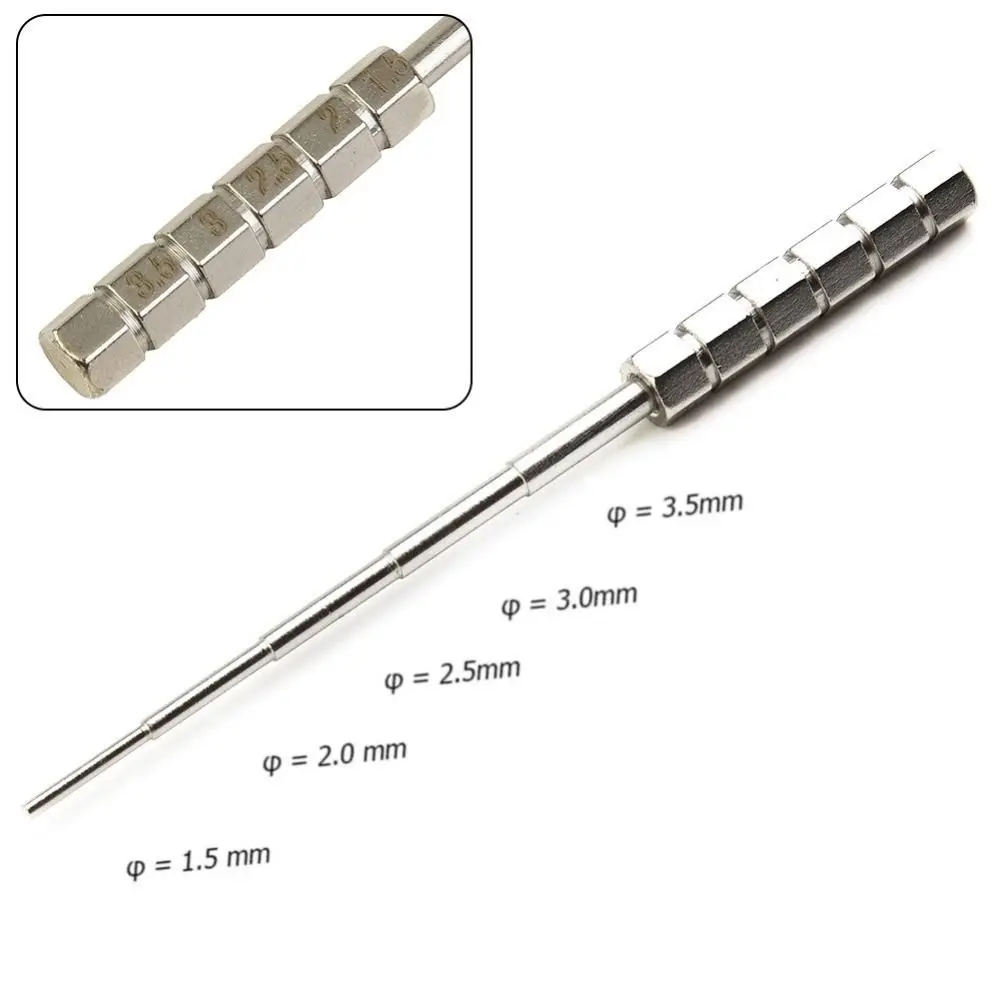 Stainless Steel Wrapping Wire Jig Tool 1.5/2/2.5/3/3.5mm Wire Winding Rod Prebuilt Coil Tools for Wire Electronic