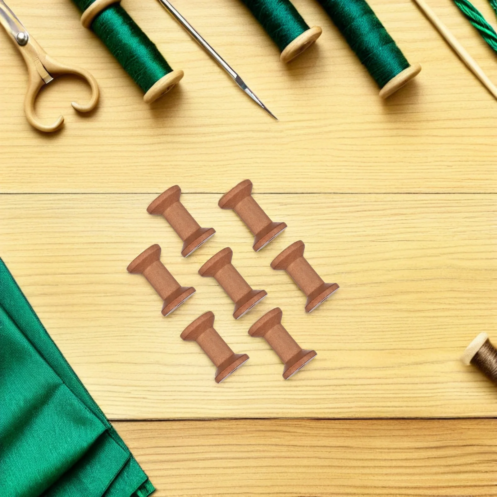 25 قطعة بكرات خشبية خمر أصحاب الشريط الخشب الطبيعي للخياطة التطريز الغزل Crafts بها بنفسك الحرف المنظمون خيط الخشب الصلب