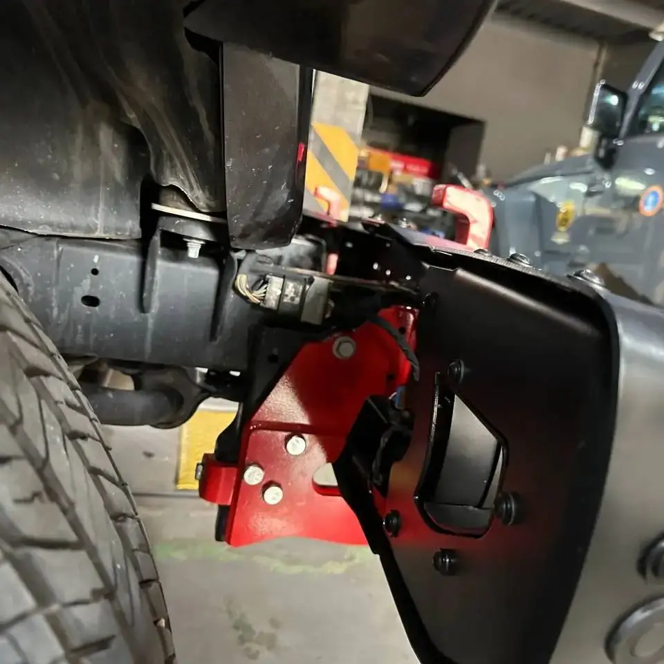 

10th Anniversary Front Bumper Reinforced Drag Hook for Jeep Wrangler JL 2018-2024 LANTSUN JL1262