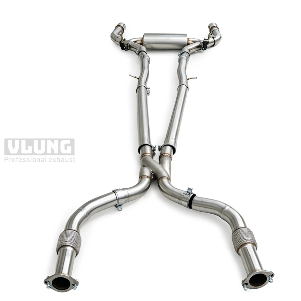 Stainless Steel Z‑Shaped Tube Electronic Valved Sports Exhaust Pipe for Infiniti JX25 JX25H JX50 2.5 3.5 Auto Tuning Replacement