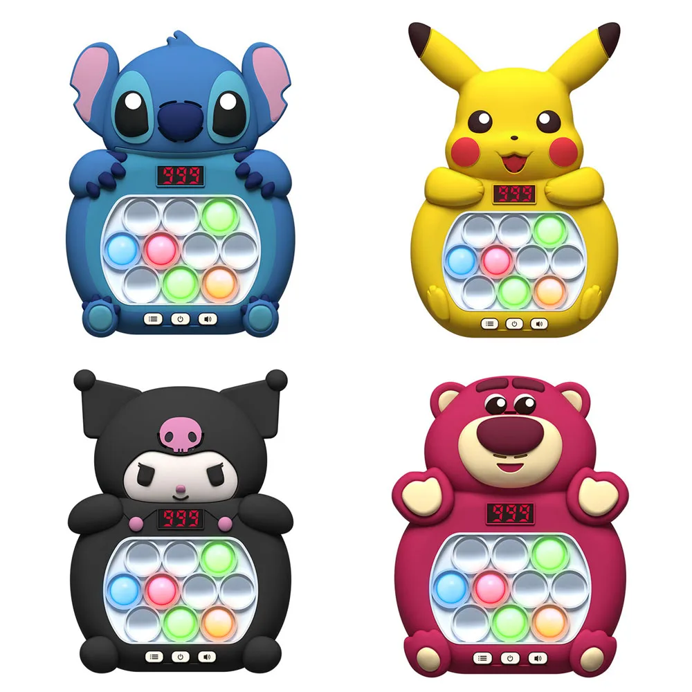 Stitch Mickey Quick Push Console di gioco aggiornato Fingertip Press It Competition spremere alleviare lo Stress giocattoli per bambini