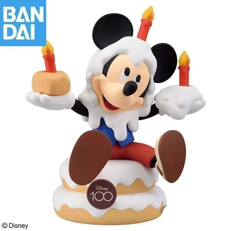ของแท้จาก Bandai Namco Banpresto เค้กวันเกิดครบรอบ 100 ปี โดนัลด์ดั๊ก มิกกี้เมาส์ มินนี่เมาส์ ฟิกเกอร์โมเดล ของสะสม ของเล่น ของขวัญ AS