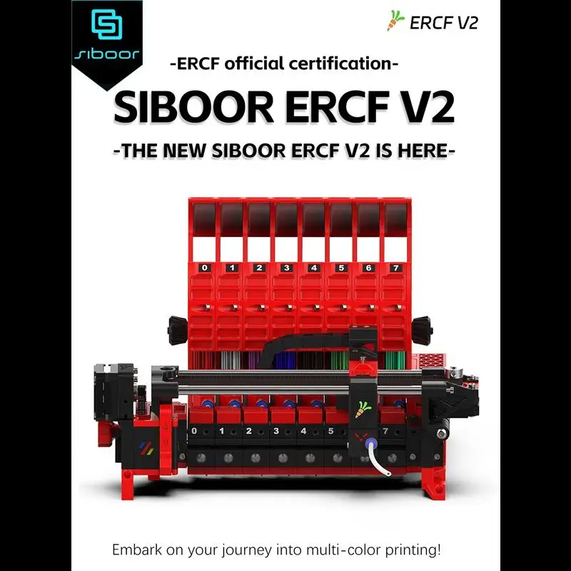 2025 VORON 2.4/Trident Rabbit ERCF V2 Multi-color 8 Color Kits SIBOOR Rabbit 2.0 Enraged Upgrade DIY Kits for Klipper 3D Printer