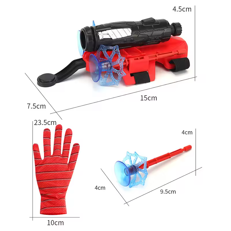 Superhero Launcher with Silk Glove Spiders Web Wrist Set Shooters Toy Anime Figures Cosplay Props for Children Kids Toys Gifts - Image 2