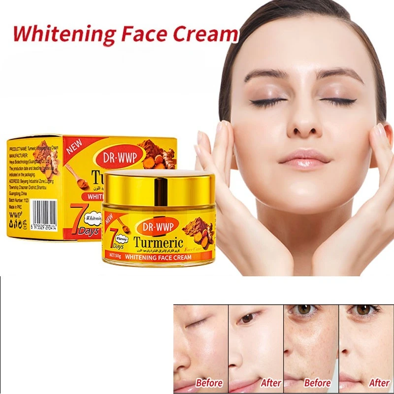 3pcs/10pcs Turmeric Cream Moisturizing Hydrating Facial Anti-aging Fading Fine Lines Brightening Skin Tone fade spots Skincare
