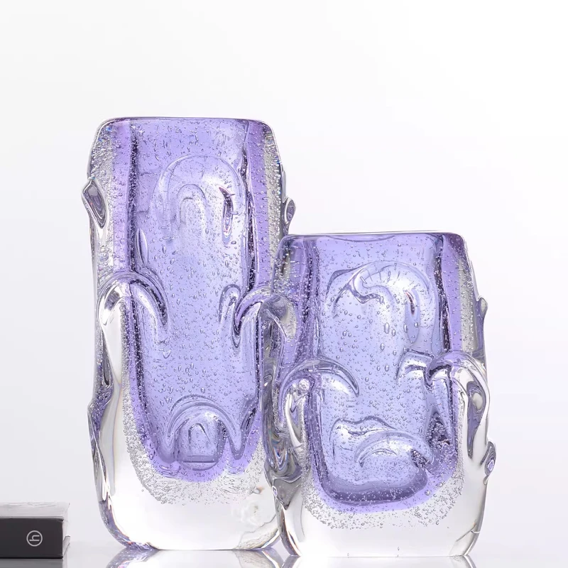 

Vase, light luxury creative high-end glass vase