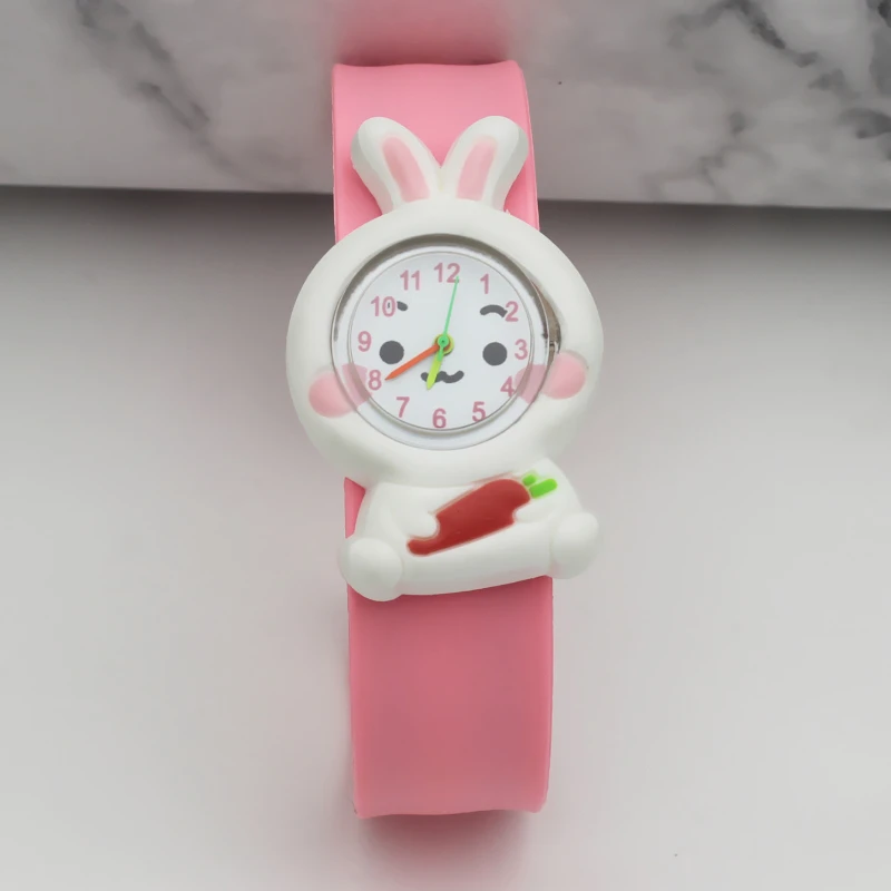 2025 nueva encantadora banda de silicona relojes para niños niñas lindo reloj de pulsera de cuarzo de dibujos animados niños niñas niños reloj relojes