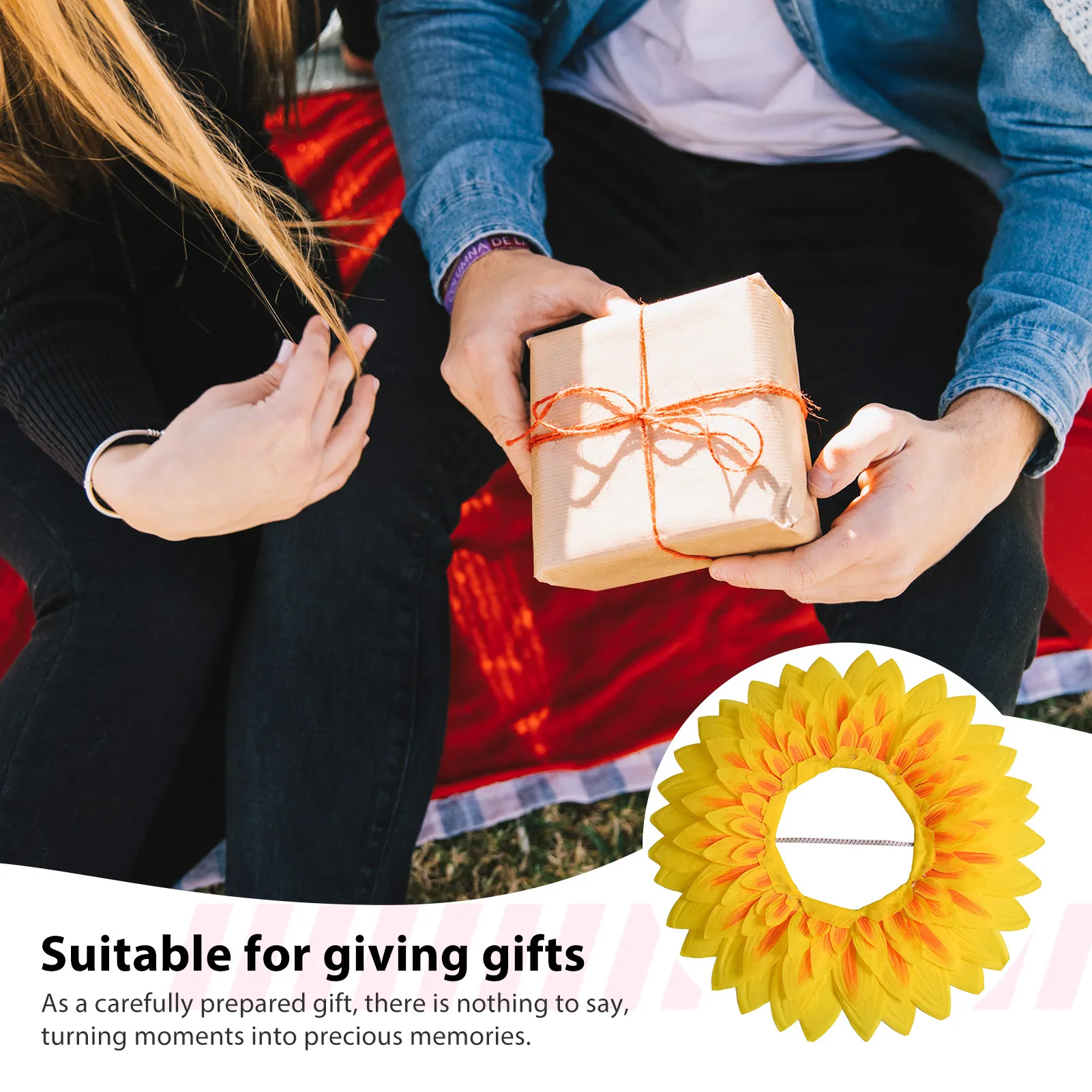 مضحك عباد الشمس زي القبعات تأثيري قبعة عباد الشمس هود للاحتفالات الشركة عيد الهالوين