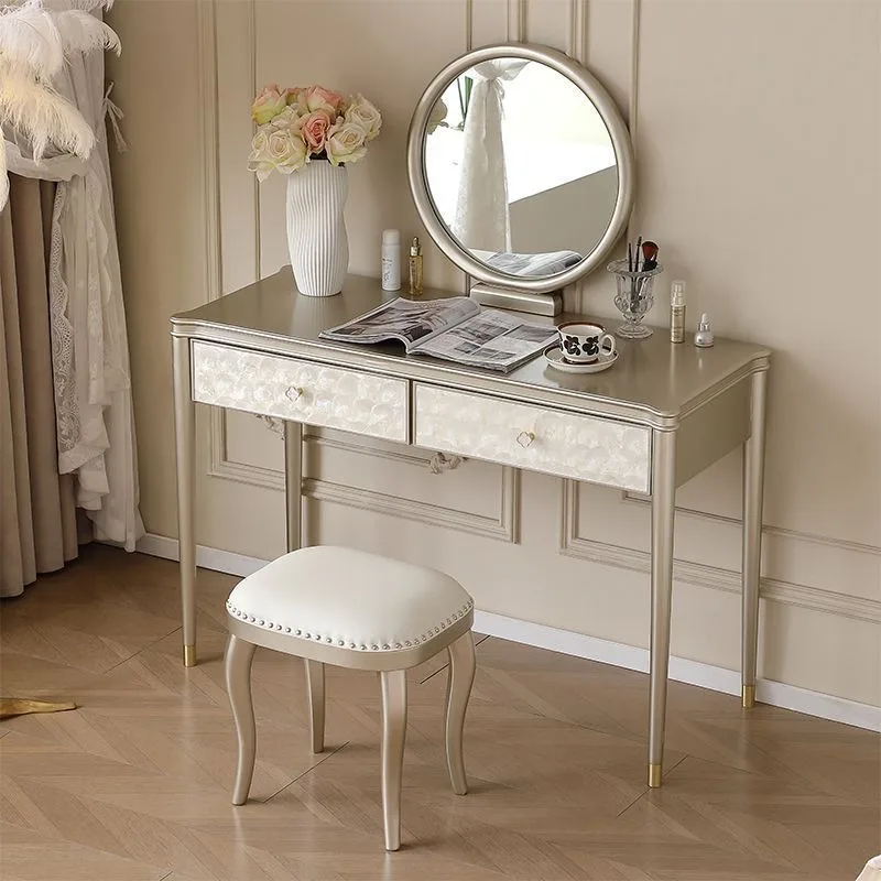 

Solid wood dresser, bedroom dresser, storage cabinet, integrated high-end American makeup table
