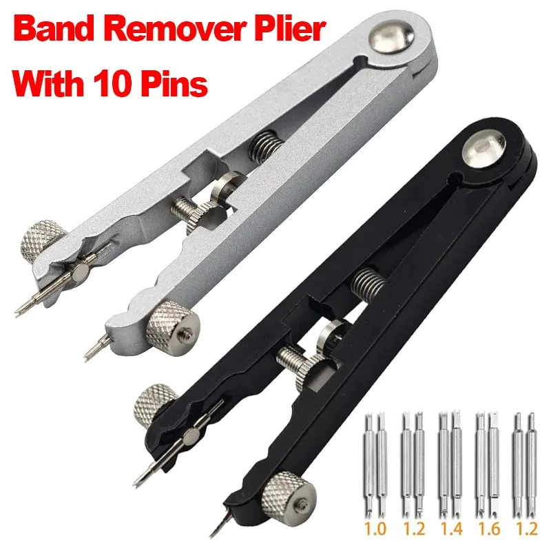 อลูมิเนียมรูปตัว V Adjuster Plier 6825 สปริงบาร์ซ่อมถอดเครื่องมือสร้อยข้อมือ Remover Plier อลูมิเนียมอัลลอยด์ Adjuster Plier