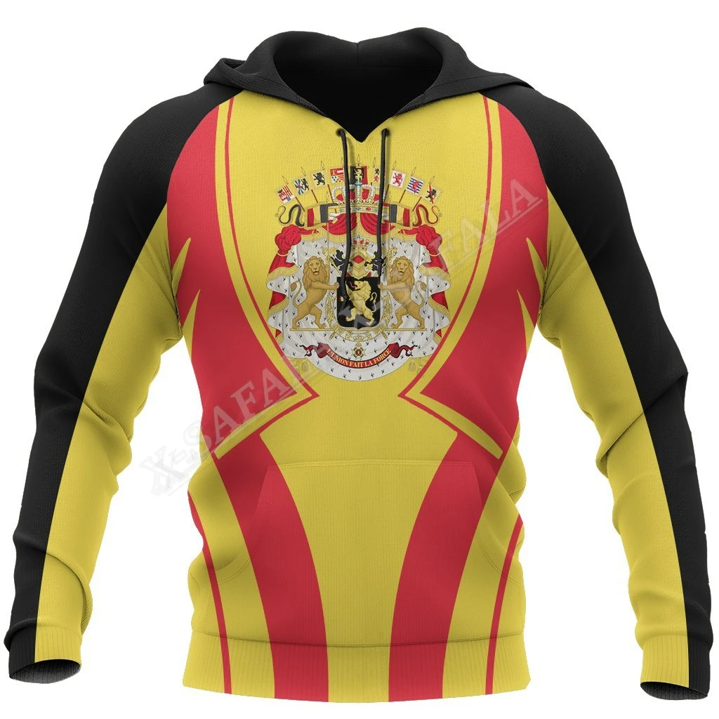 

Belgian Country Emblem Flag 3D Print Zipper Hoodie Men Pullover Sweatshirt Hooded Jersey Tracksuit Outwear Coat Casual-4