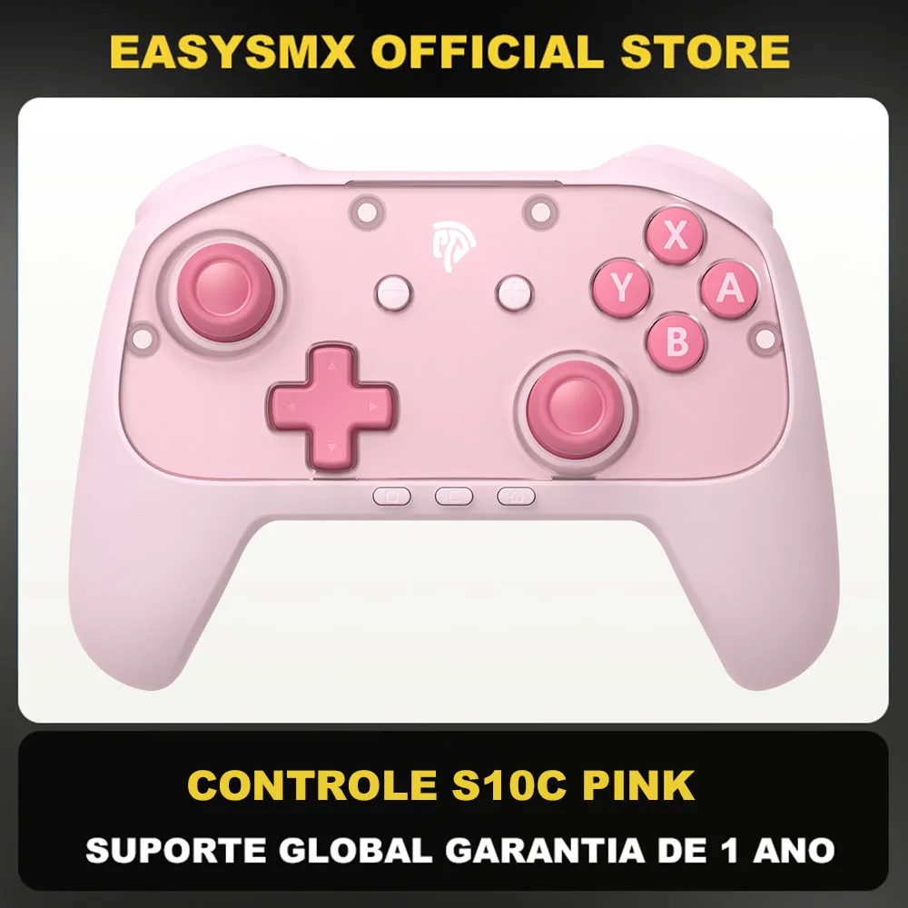 

Игровой контроллер EasySMX S10C с ультрачувствительным джойстиком для Switch 1/2/ПК/телефона/Smart TV/Steam, функция пробуждения одним касанием, голосовой чат