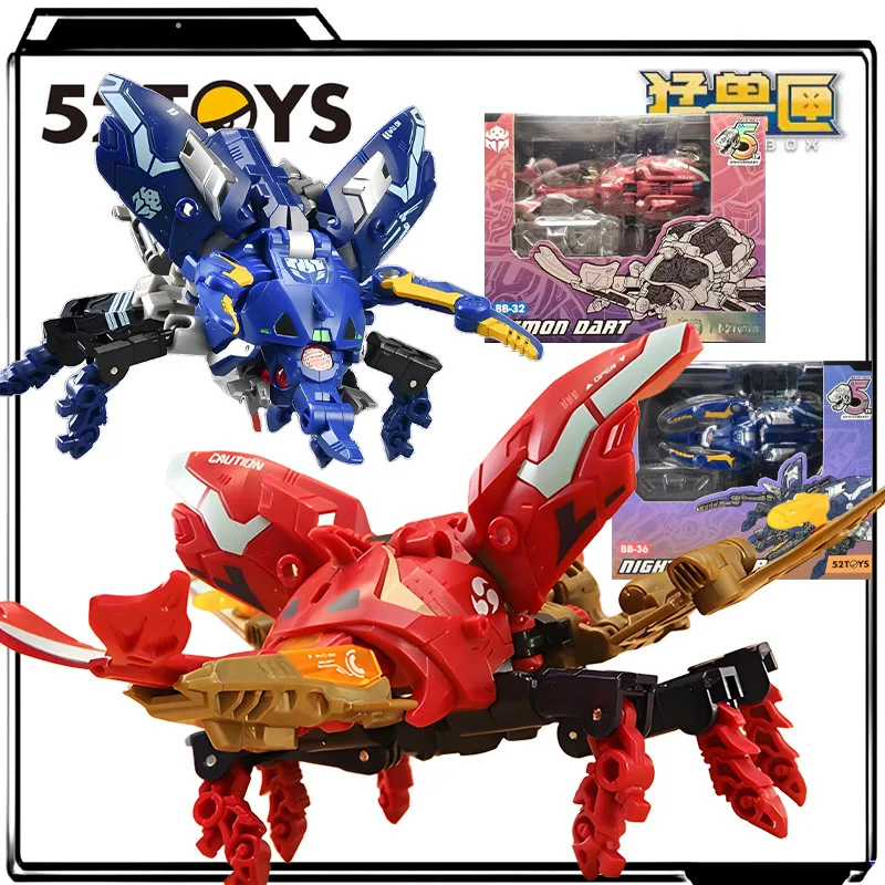 

52TOYS оригинальные BEASTBOX племя насекомых BB-32 Magic Dart & BB-36 Nightcrawler аниме фигурки игрушки для мальчиков Рождественский подарок модель