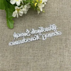 letter Metal cutting dies mold Round hole label tag Scrapbook paper craft knife mould blade punch stencils dies