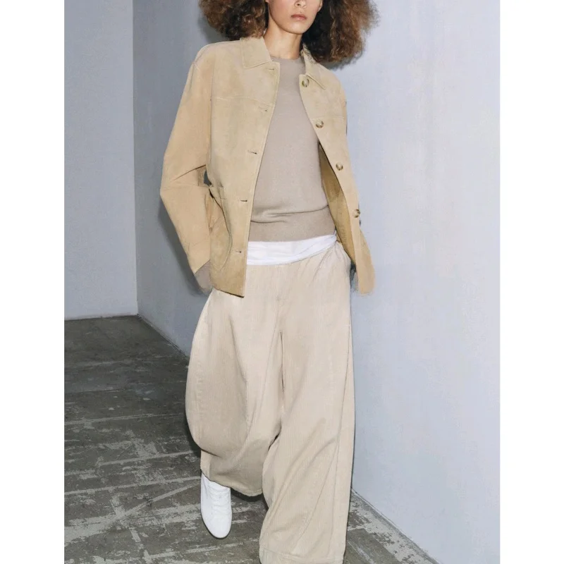 Hiver nouveau femmes Faion coupe-vent Long Sve Faux cuir Jaet manteau multi-buled revers Stand Fit dames vêtements d'extérieur