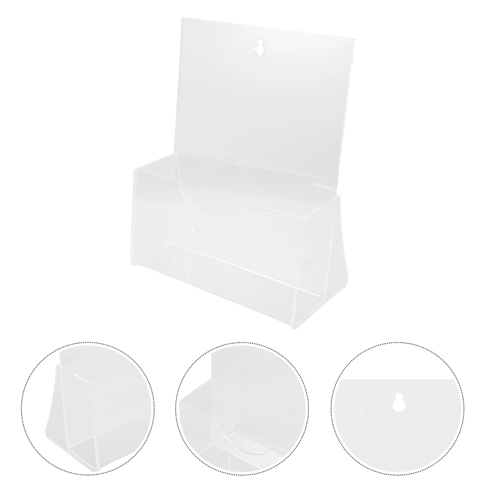 Acrylic Display Stand Clear Magazine Rack Document Holder Brochure Folder Paper Greeting Card Literature File Organizer