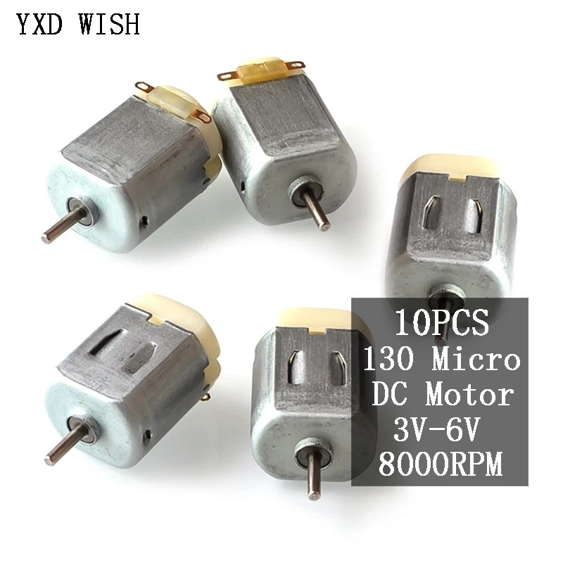 10pcs Electric Motor 3V 0.2A 12000RPM 65Gcm Mini Micro DC Motor for DIY Toys Hobbies Smart Car MOTOR For Arduino DIY Kit