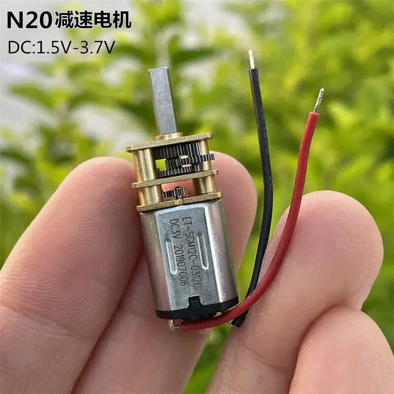 Micro N20 Full Metal Gear Box Motor DC 1.5V 3V 3.7V 220RPM Slow Speed Motor