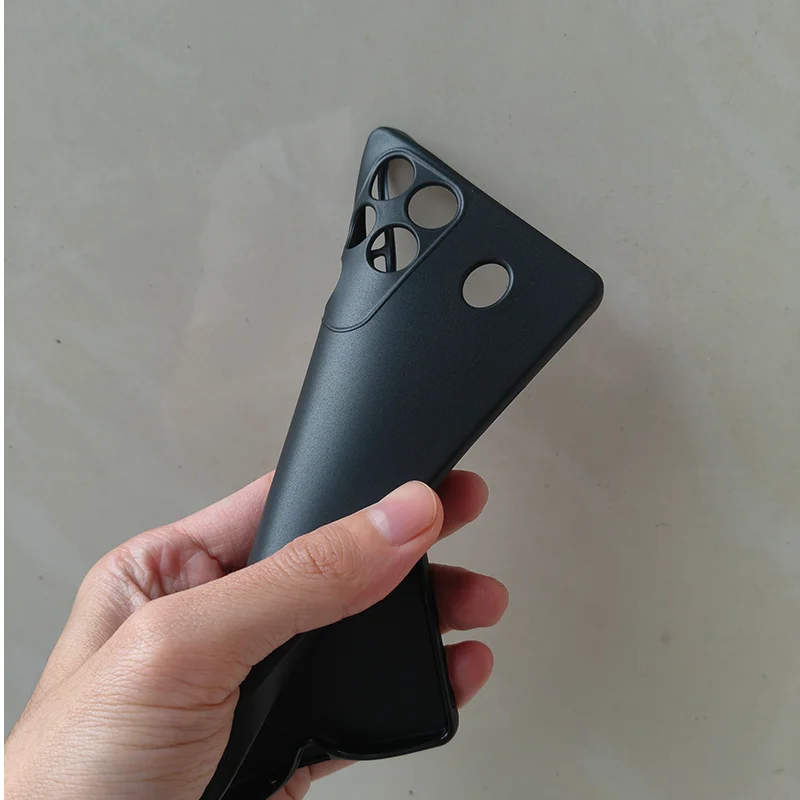 حافظة لهاتف Red Magic 11 Pro حافظة من السيليكون الناعم والنحيف باللون الأسود غير اللامع لهاتف ZTE Nubia RedMagic 11 Pro + غطاء خلفي RedMagic11Pro ممتص للصدمات