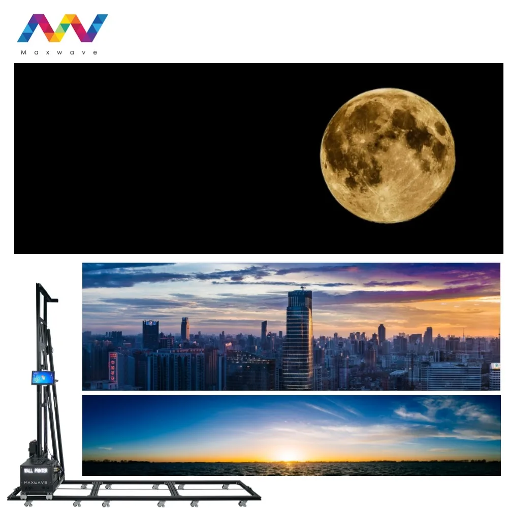 MAXWAVE Многофункциональный настенный напольный принтер между поверхностями, свободно выходной ток высокого разрешения, идеально подходящий для творчества