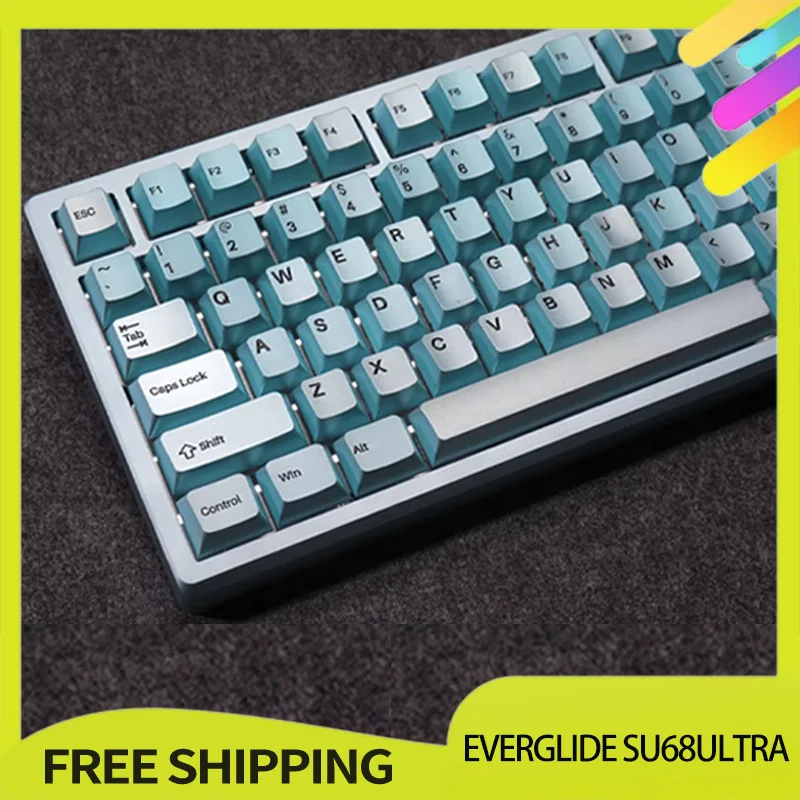 

Новая клавиатура Everglide Su68Ultra с магнитным переключателем Mechanica, проводная клавиатура RGB 0,001 мм, Esports 184, нижняя часть, игровые клавиатуры для ПК с ЧПУ