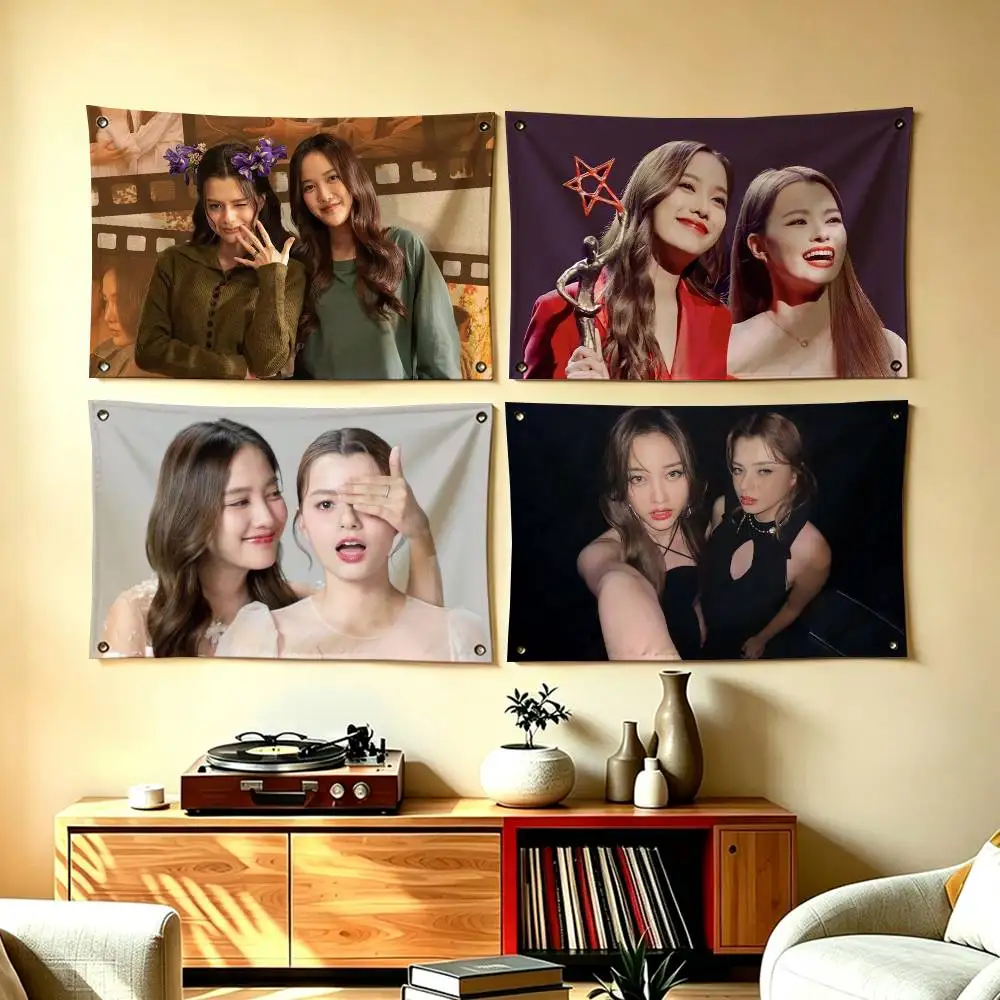 Girl Group F-FreenBecky Flags Wall Hanging Tapestry Outdoor Garage Room Decorative flag Background Blanket