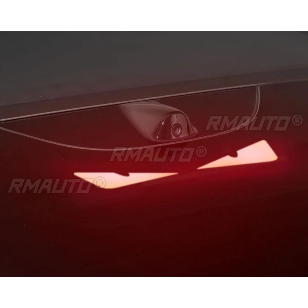 Carbon Fiber High Mounted Brake Light Tail Light Projection Sheet For Xiaomi SU7 Brake Tail Light Sticker Car Accessories