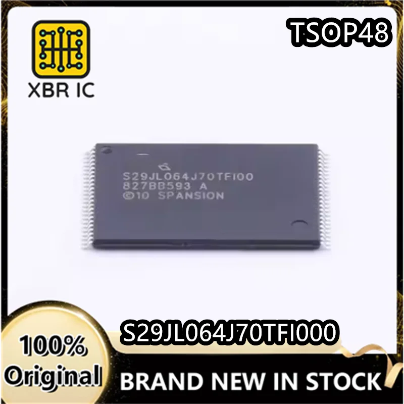 

(10/30 pieces) S29JL064J70TFI000 SMD TSOP-48 NOR flash memory 64Mb memory Brand new original authentic spot fast delivery