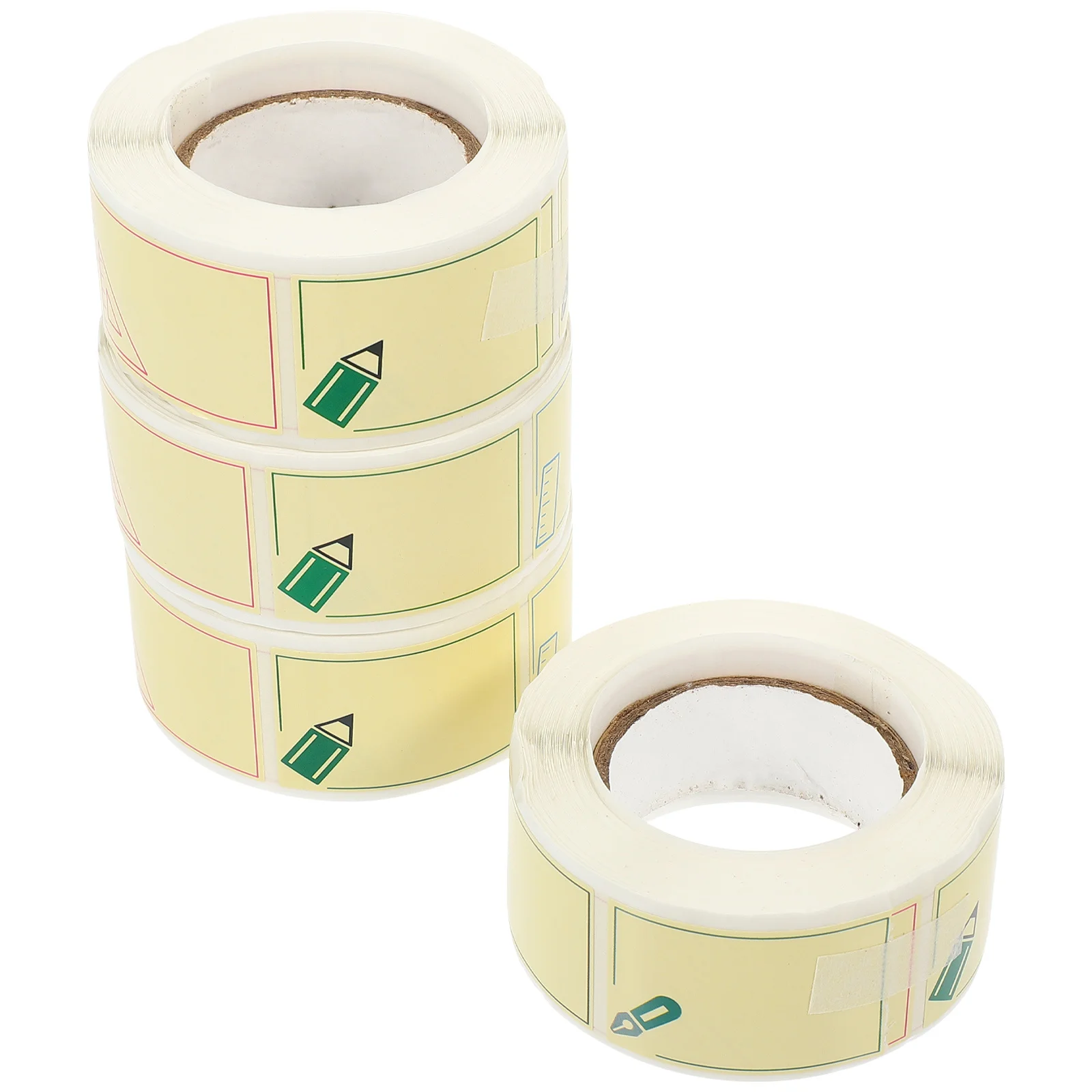 

4 Rolls Self-Adhesive Name Stickers Cartoon Name Label Tags Kindergarten Students Writable Labels for Classroom Home Storage