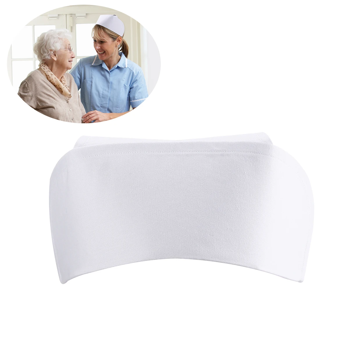 

Nurse Cap Adult Size Breathable Comfortable White Hats for Women Scrub Costume Accessories Headpiece Textile Fabric Nurse Hat