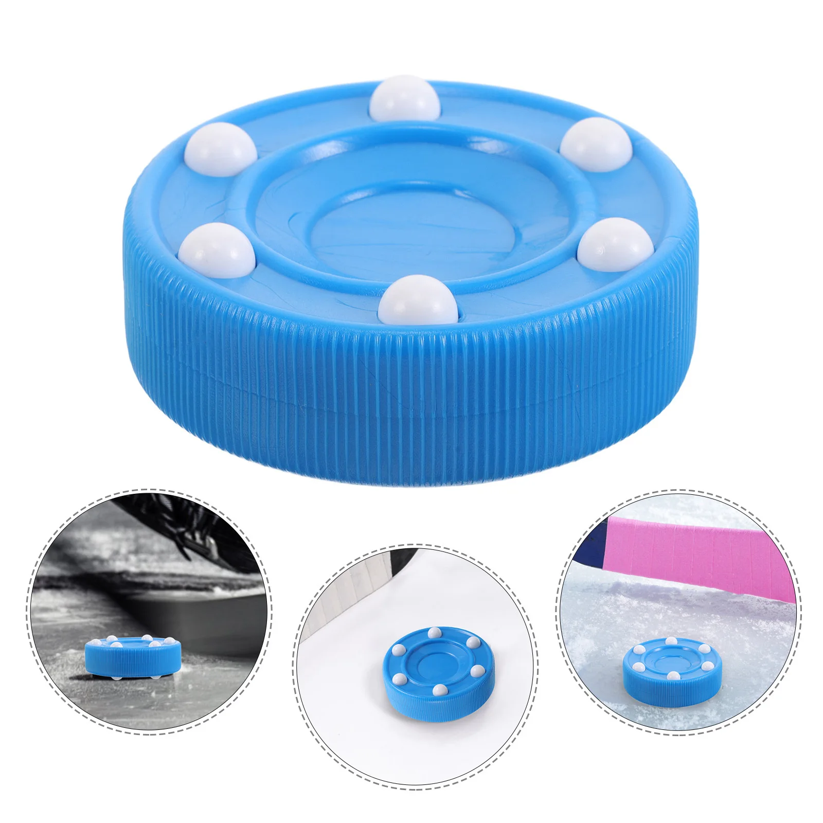 Roller Hockey Puck Durable PP Material Indoor Outdoor Training Practice Street Hockey Ball Portable Smooth Glide High