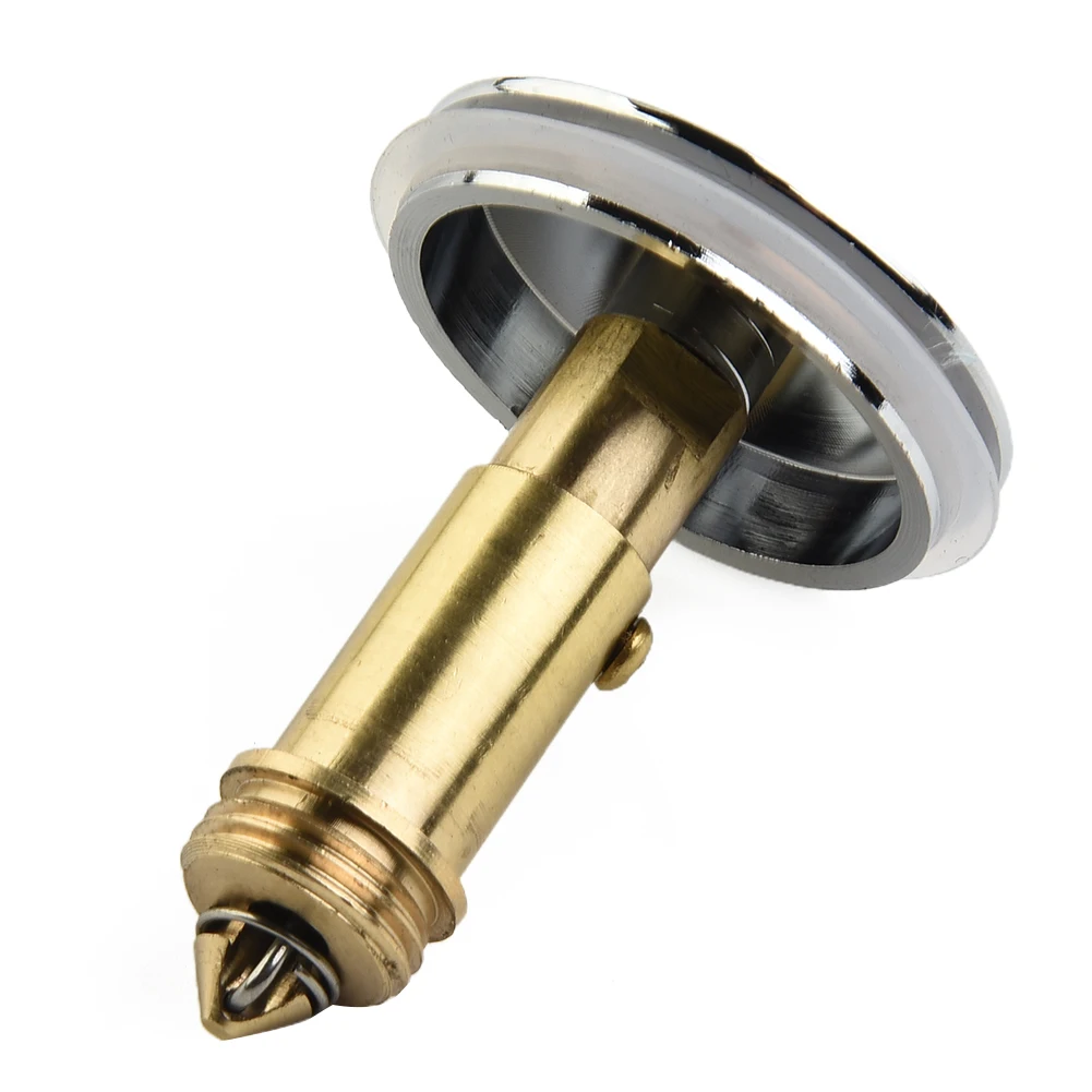 Spring Bolt Sink Plug Sink And Bathtub Brass Chrome Clack Spring Bolt Gold For Bathtub Hrome Material Practical