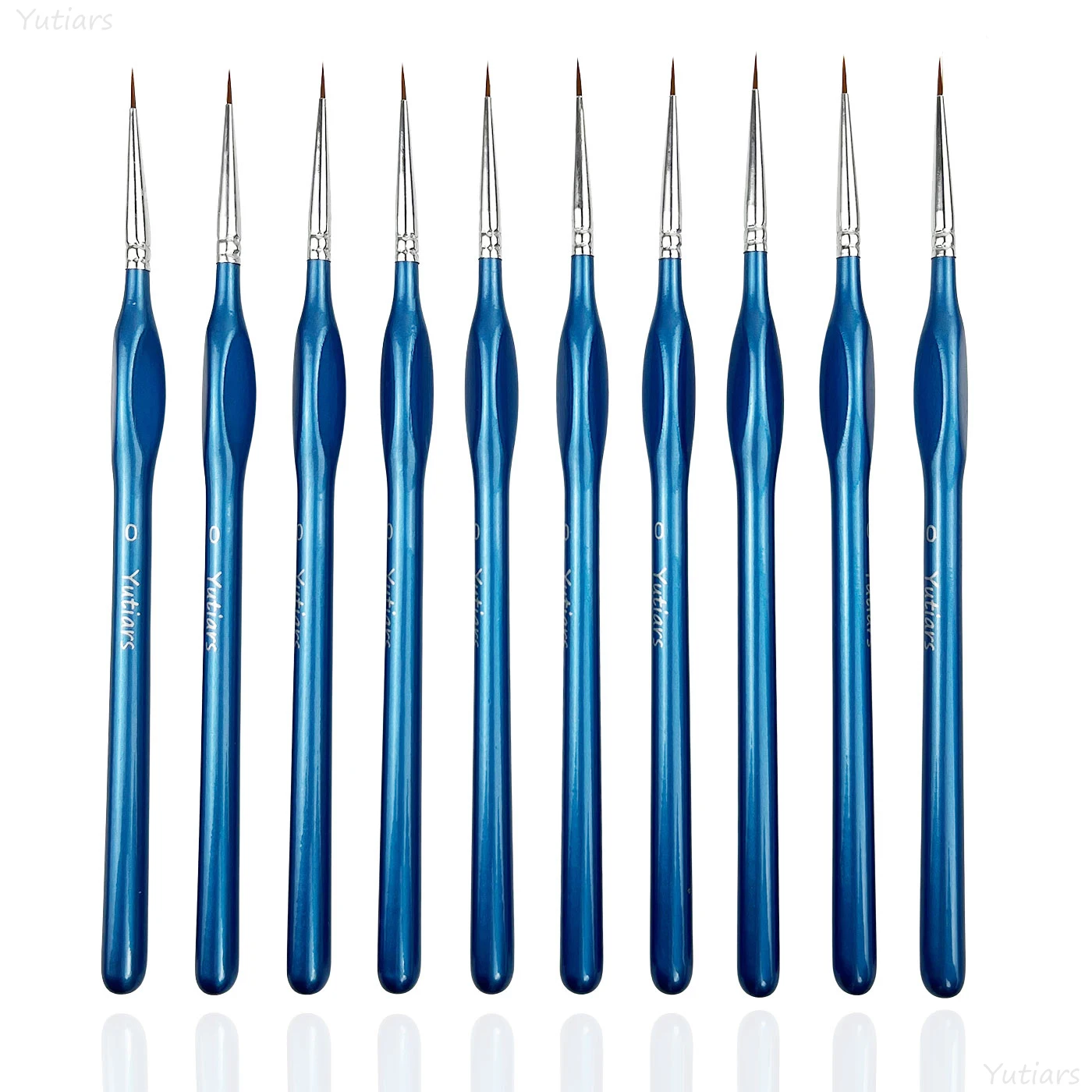 6/10-teiliges Pinselset mit Verschiedenen Formen, Nylonhaar-Bürsten für Aquarell, Gouache, Ölmalerei, Künstler-DIY-Handmalerei-Kit – Detail 3