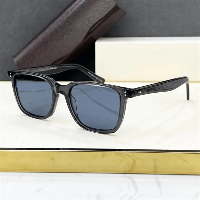 Retro Square Frame Lachman Sunglasses Men Acetate Unisex Polarized Sun Glasses for man OV5419SU UV400 Male Gafas De Sol