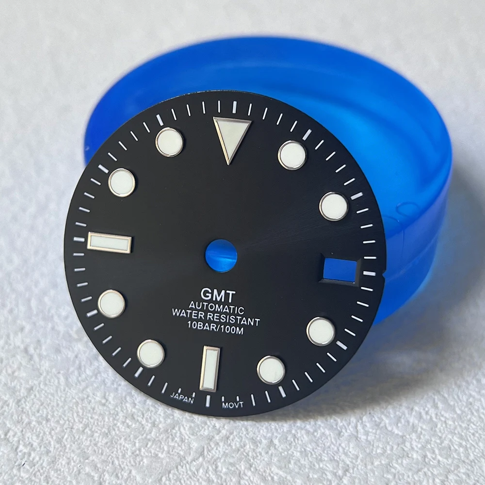 NH34/NH35 Esfera de 29mm con textura solar, calendario único, adecuado para movimiento NH34/NH35, actualización de reloj y reemplazo de piezas