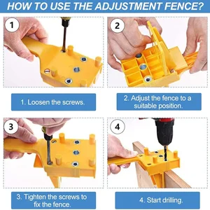 Hướng dẫn khoan chốt làm đồ gỗ cầm tay và công cụ cưa lỗ, máy khoan mộc, định vị lỗ thẳng, kẹp, 6 mm, 8 mm, 10 mm 10 Hướng dẫn bán hàng chính Lỗ Gỗ - №9