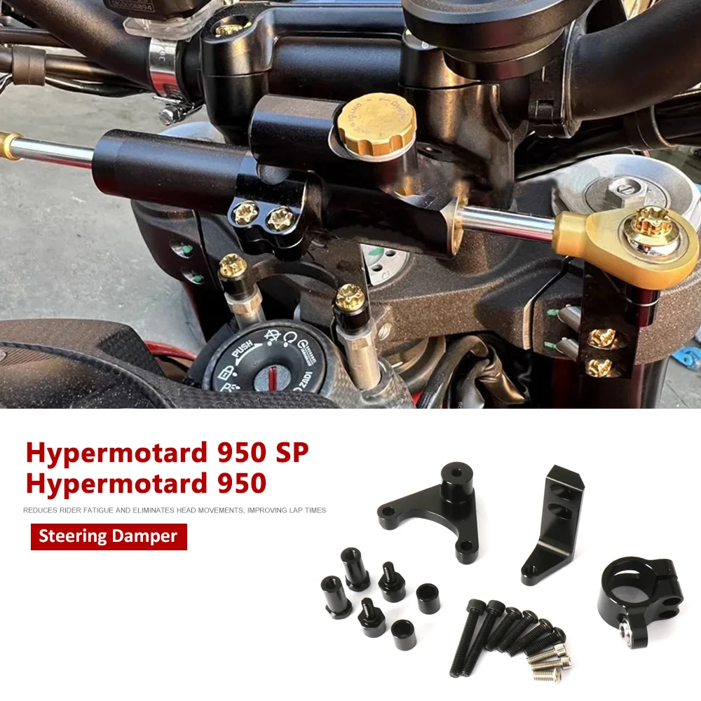 

Motorcycle Accessories CNC Directional Steering Damper Stabilizer Bracket Adjustable For Ducati Hypermotard 950 SP
