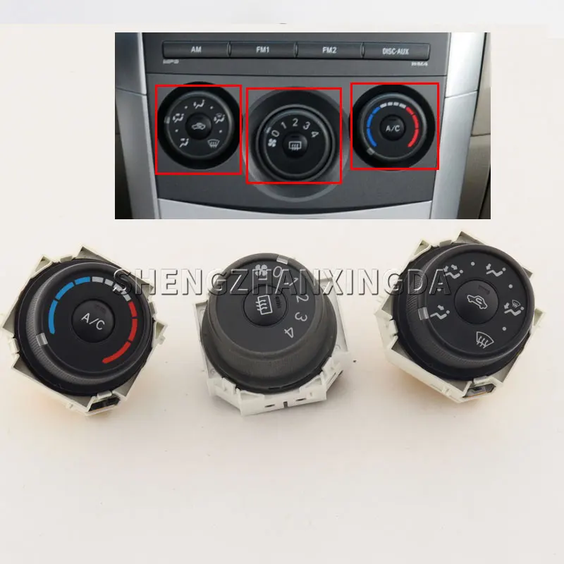 Car Air Conditioning Air Conditioning Panel Knob Switch Wind Speed Heating Control Switch Suitable for Toyota Corolla 2007 2008 2009 2010 2011 2012 2013